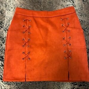 Orange Mini Skirt